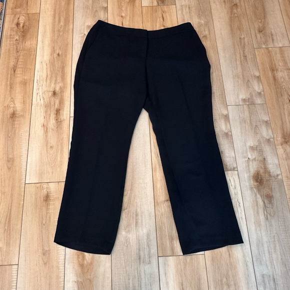 Talbots Signature Woman Lightweight Black Flowy Dress Pants 18W - Picture 6 of 13